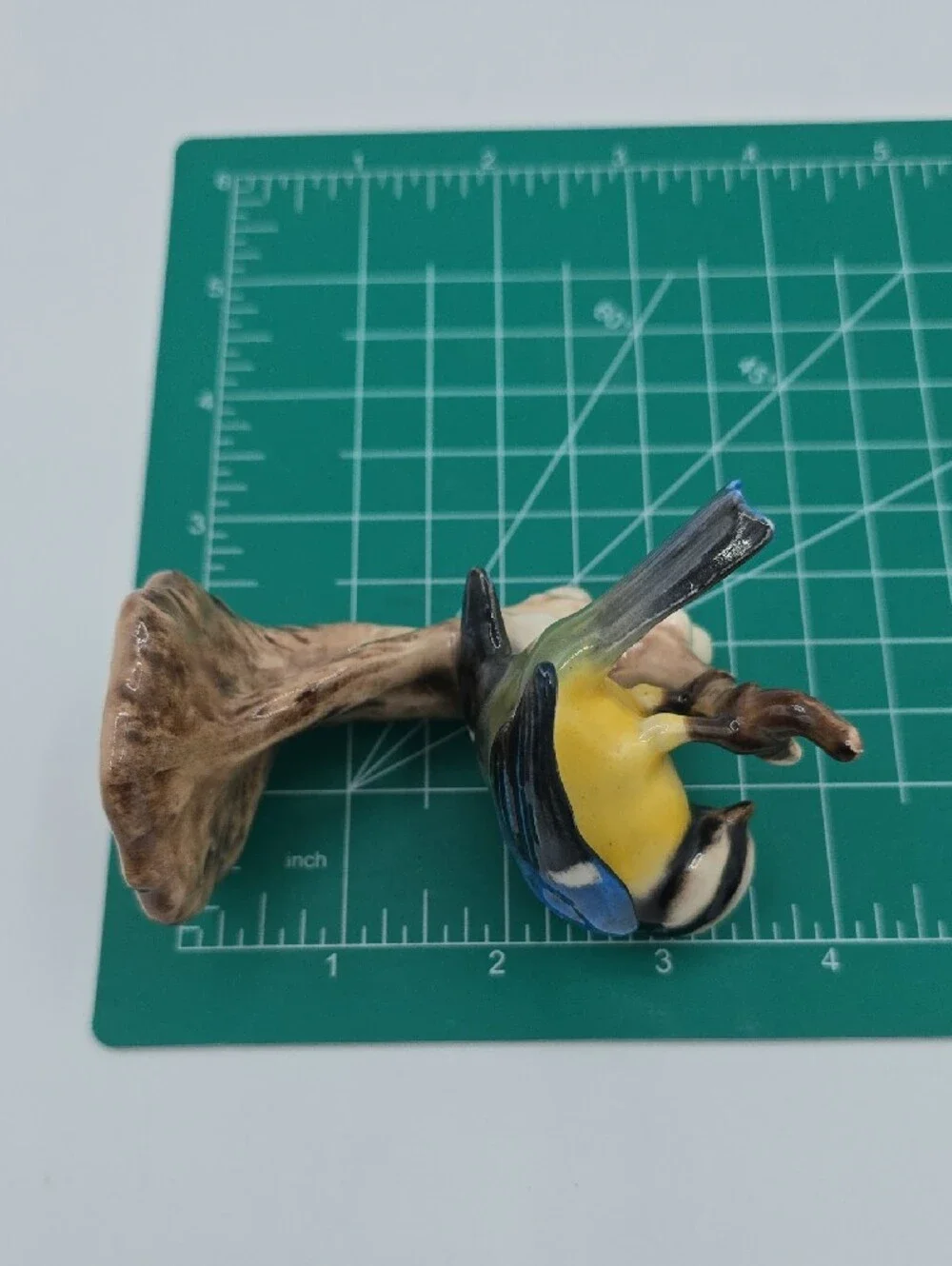 Goebel Blue and Yellow Ceramic Titmouse Figurine